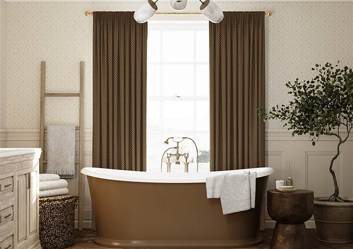 Sicily, Chocolate - Made to Measure Curtains - Image 3